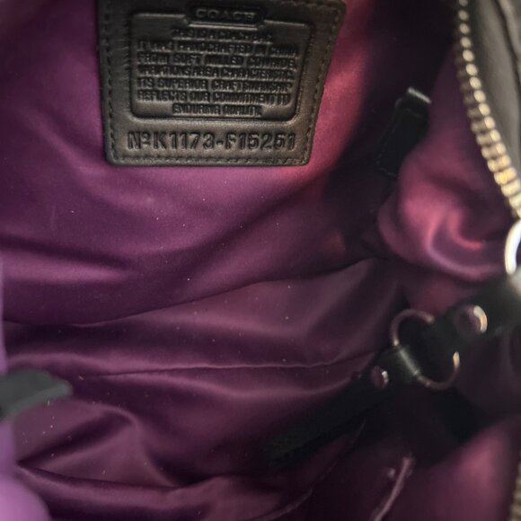 Coach Black Leather Shoulder Bag - Picture 12 of 13